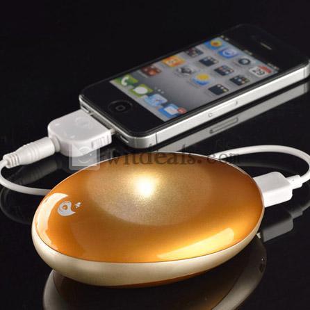 6800mAh USBモバイルバッテリー iPhone/iPad/iPod用(iPhone5にも対応)　オレンジ