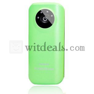 iPhone5/4/4S・iPod touch5/nano7用 モバイルバッテリー　5600mAh　緑