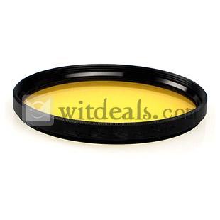 白黒写真用フィルター モノクロ フィルター72mm　イエロー