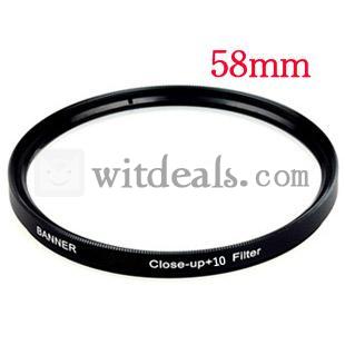 カメラ用クローズアップレンズ(+10)　58mm　450D 500D 550D 600D