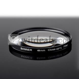 クローズアップレンズ(+1) 49mm 接写用フィルター マクロ