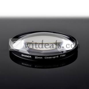 カメラ用フィルター クローズアップレンズフィルター(+8) 55mm 【送料無料】