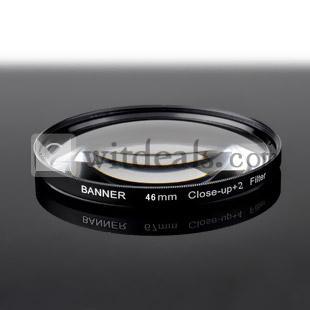 クローズアップレンズフィルター(+2)　フィルター径46mm