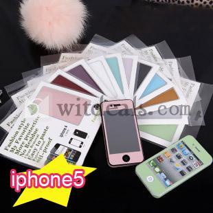 iPhone5 専用 保護フィルム　前後保護　ピカピカタイプ　流行的　