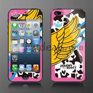 可愛い＆オシャレ　iPhone5専用　保護フィルム　前後保護　翼