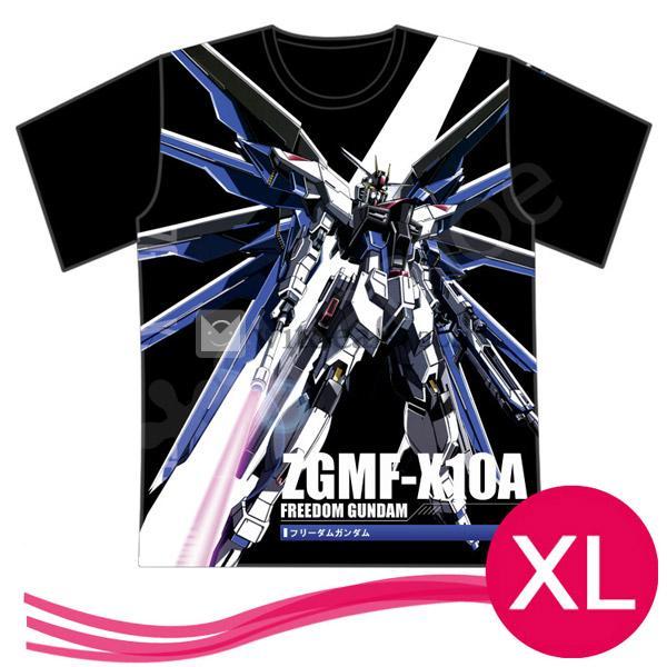 機動戦士ガンダムSEED DESTINY ストライクフリーダム　Tシャツ　男女兼用　ブラック　サイズ:XL