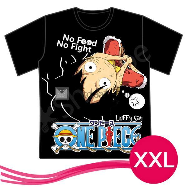 ONE PIECE 【ワンピース】 ルフィ　Tシャツ　男女兼用　ブラック　サイズ：XXL
