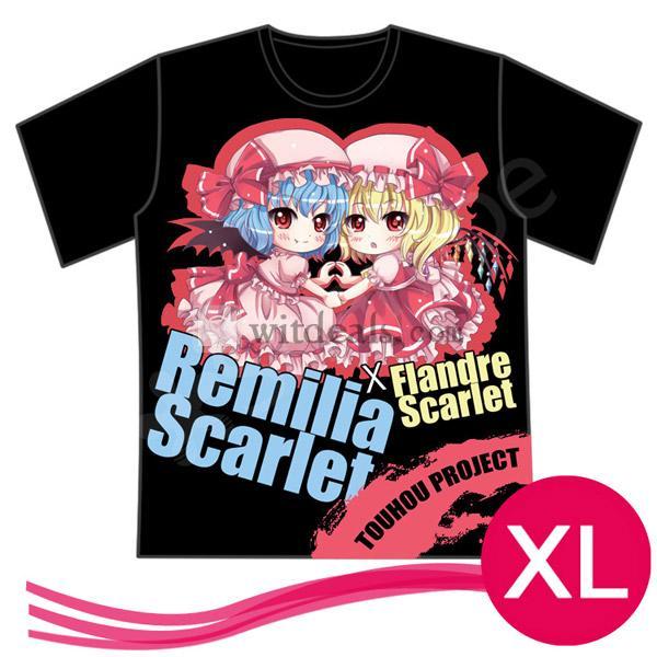東方project フランドール・スカーレット　Tシャツ　男女兼用　ブラック　XLサイズ