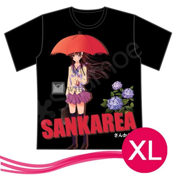 コスプレ衣装　散華 礼弥（さんか れあ）半袖Tシャツ　男女兼用　黒　サイズ XL