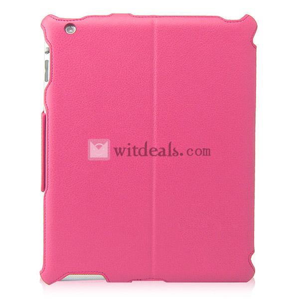 選べる7色　スタンドタイプ　iPad miniレザーケース／iPad miniカバー　横開き　ピンク
