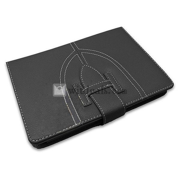 iPad mini対応保護ケース／レザーケース／iPad miniカバー　横開き　スタンドタイプ　選べる7色　ブラック