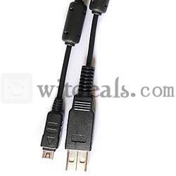 OLYMPUS SP570UZ SP590UZ SP700 SP800 U7040対応USB2.0互換ケーブル 延長線 12Pin