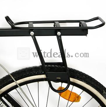強化版快速取り外し可能　自転車尾部荷物置き棚マウンテンバイク棚　アルミニウム合金棚　ブラック