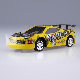 1／24　iPhone／iPad／iPod対応 ラジコンカー／ラジコン車　ライト付　12歳以上子供向け　イエロー