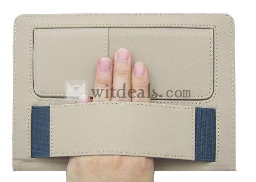iPad mini対応保護ケース／レザーケース／iPad miniカバー　横開き　スタンドタイプ　選べる7色　ブラック
