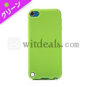 5色選べる　アイポッドタッチ5世代用ケース　iPod touch5 シリコンケース　グリーン