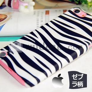 磨き砂　iPod touch5 ハードケース　ハードカバー　ゼブラ柄