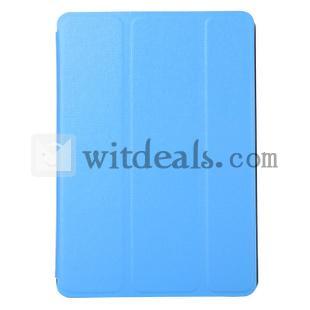 iPad Mini 専用スタンド機能付スマートカバー　iPad Miniレザーケース　ブルー