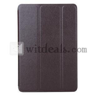 iPad Mini対応レザーケース　スタンド機能付iPadミニカバー　ブラウン