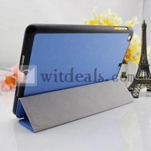 専用スタンド機能付　iPad ミニ用スマートカバー　iPad Miniレザーケース　青、緑、赤