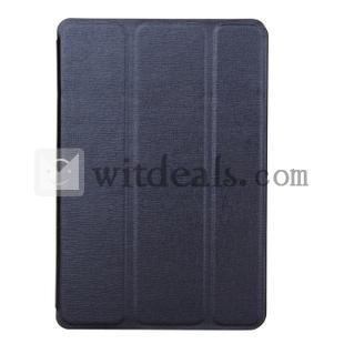 スタンド機能付　iPad Mini対応レザーケース　iPadミニ保護ケース　ブラック