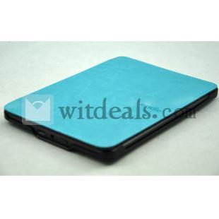 左右開きタイプ　Amazon　Kindle Touch 保護カバー／ケース　スカイブルー