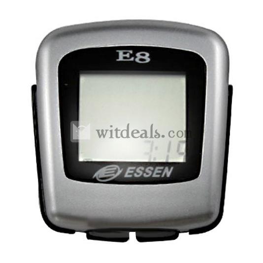 自転車サイクルメーター／サイクルコンピュータ　八つ機能　チタングレー　