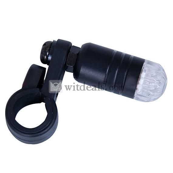 大口金自転車タイヤ用ライト／警告自転車テールライト　自転車ハンドルやバルブ口に取り付け