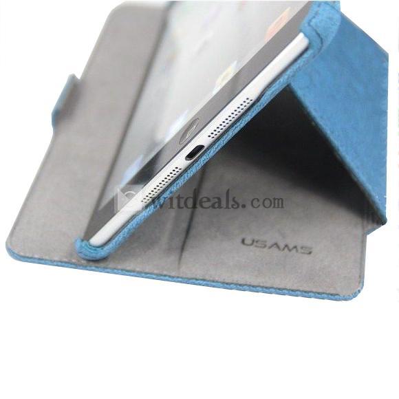 カウボーイスキン　iPadミニ専用保護ケース　iPad Miniレザーケース　ブルー