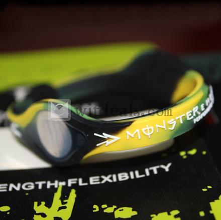 Lサイズエネルギーブレスレット　グリーンイエローブラック３色