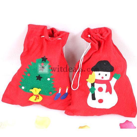 クリスマスプレゼント袋　サンタギフト袋 ギフトバッグ　贈り物 クリスマス・パーティ サンタプレゼント袋