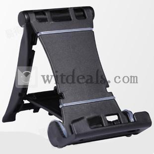 ユニバーサル薄型パソコンiPad　miniホルダー／多機能スタンド　ブラック