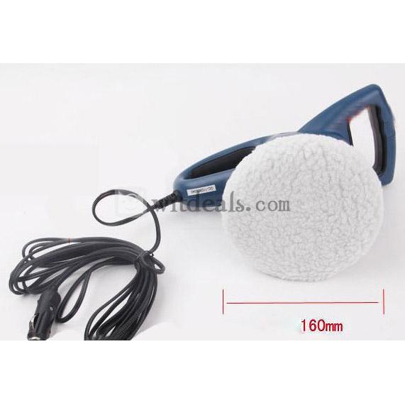 小型カーワックス／研磨機／車載磨きマシン家庭・カー両用 DC12V ブルー