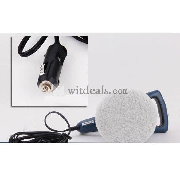 小型カーワックス／研磨機／車載磨きマシン家庭・カー両用 DC12V ブルー