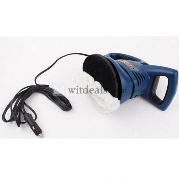 小型カーワックス／研磨機／車載磨きマシン家庭・カー両用 DC12V ブルー