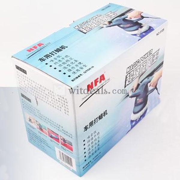 小型カーワックス／研磨機／車載磨きマシン家庭・カー両用 DC12V ブルー