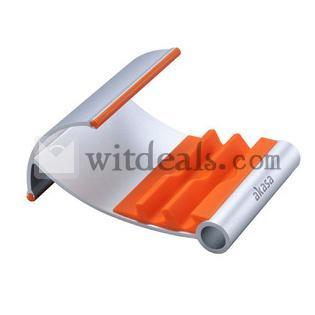 獅子座iPad miniスタンド　汎用　シリコン保護　オレンジ