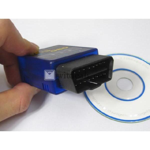 OBD2　CAN-BUSスキャンツール／スキャナーVgateScan ELM327 Bluetooth2.0対応 青黒