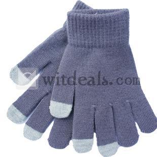 スマートフォン対応　スマホ手袋　三つ指タッチ 　iPhone5手袋　スマートフォン手袋　手袋/レディース/メンズ/防寒/ipod/かわいい/おしゃれ/ipad/SmartPhone　ダークグレー