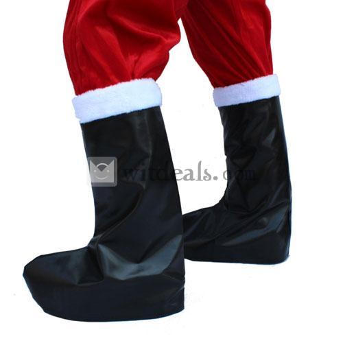 サンタブーツ 靴 サンタさん クリスマス 革製 サンタコスチューム X Masグッズ クリスマス仮装グッズ サンタ コスチューム X Masグッズ クリスマス仮装グッズ の画像