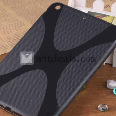 アップルiPad mini保護ケース／シリコンカバー　滑り止め　ブラック