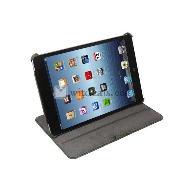 iPad Miniカウボーイスキンレザーケース　iPadミニ保護カバー　グレー
