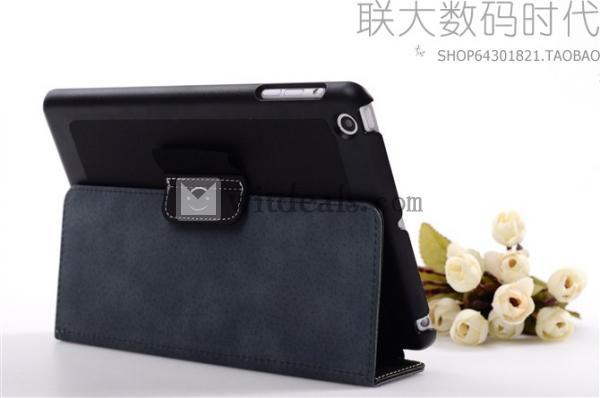 PUレザーソフトiPad mini保護ケース　ブラック