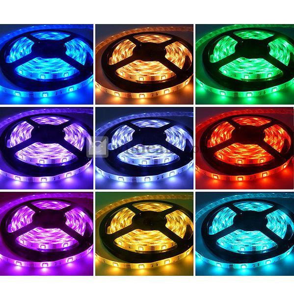 新型5m SMD5050 RGB 300LEDs LEDストリップライト/テープライト／リボンライト変色　
