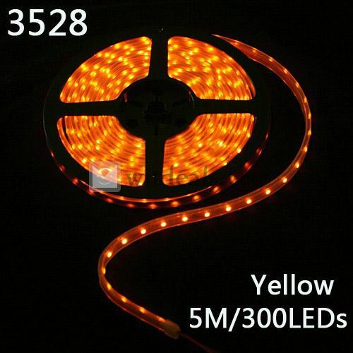 5M 3528SMD 300LED防水ストリップライト/リボンライト／LEDイルミネーション　イエロー