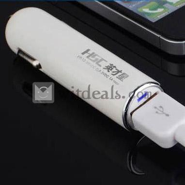 USBポート付き7継手自動車ユニバーサル充電器／iPhone車載アダプター／携帯用車内充電