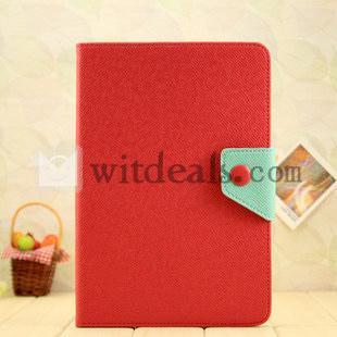 ipad mini カバー／iPadミニケース　傷から保護　色鮮やか　休眠機能付き　レッド