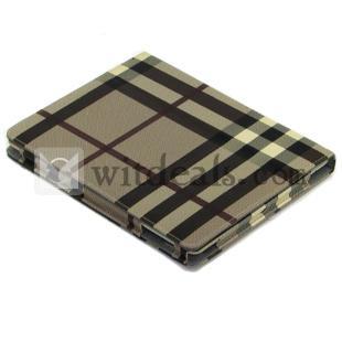 iPad miniレザーケース／iPadミニカバー　清々しい　休眠機能付き　ブラウン