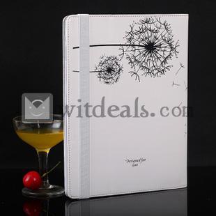 iPad4保護ケース／iPad4専用カバー　超薄　タンポポ　ホワイト
