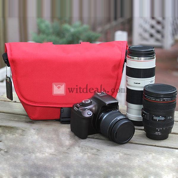 Canon カメラバッグ 一眼レフ EOS50周年記念版 キャノン550D 500D 600D 7D 1100Dなど対応　レッド